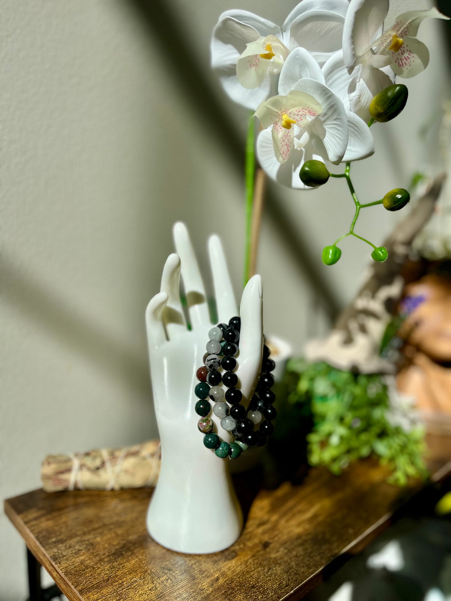 Rooted & Ready – Root Chakra Crystal Bracelet Set