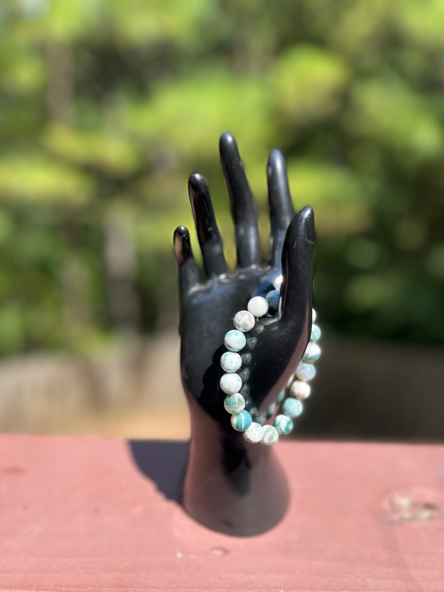 Moss Agate Crystal Bracelet