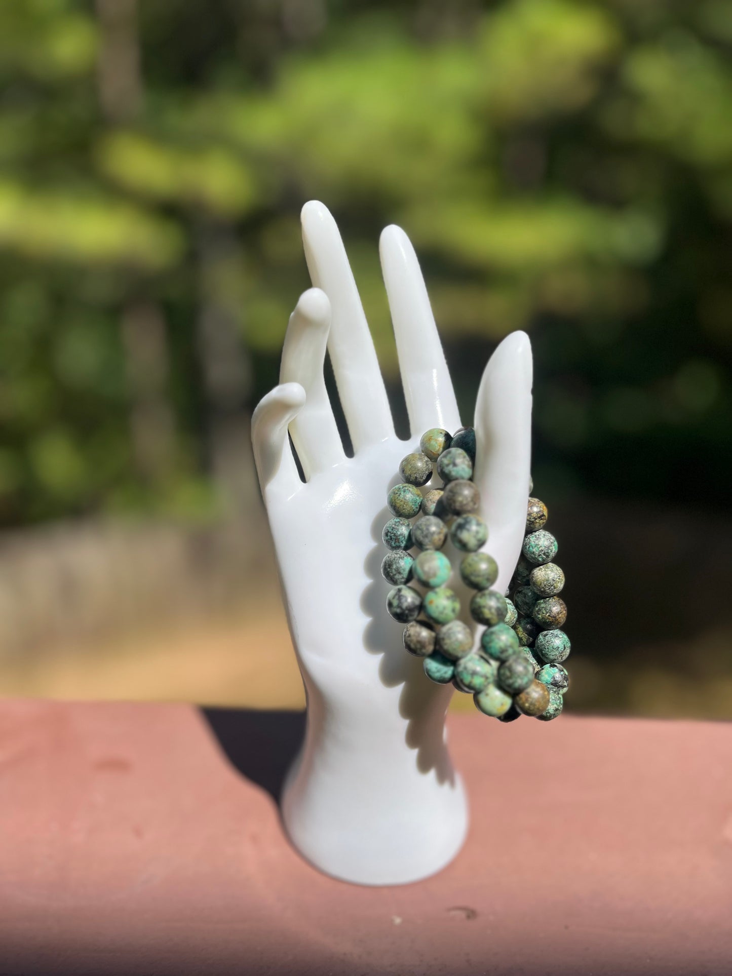 African Turquoise Crystal Bracelet