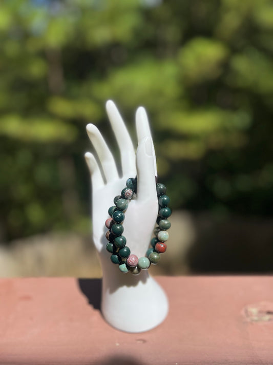 Bloodstone Crystal Bracelet