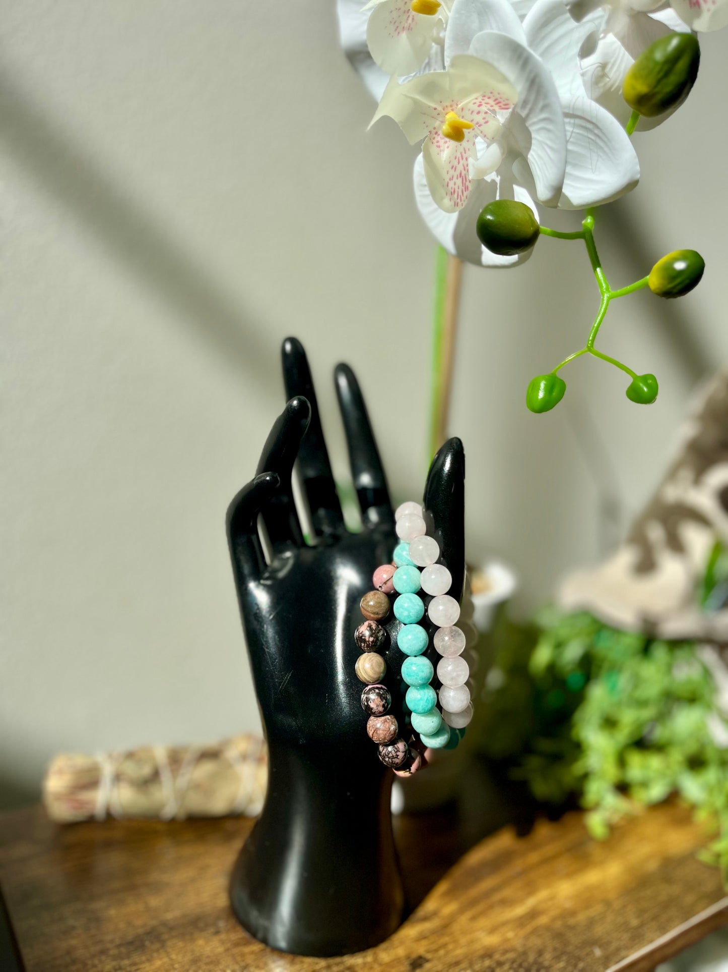 Heart Harmony – Heart Chakra Crystal Bracelet Set