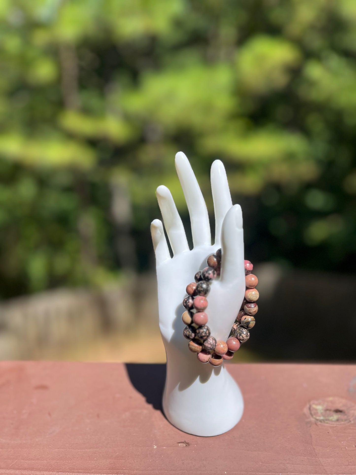 Rhodonite Crystal Bracelet