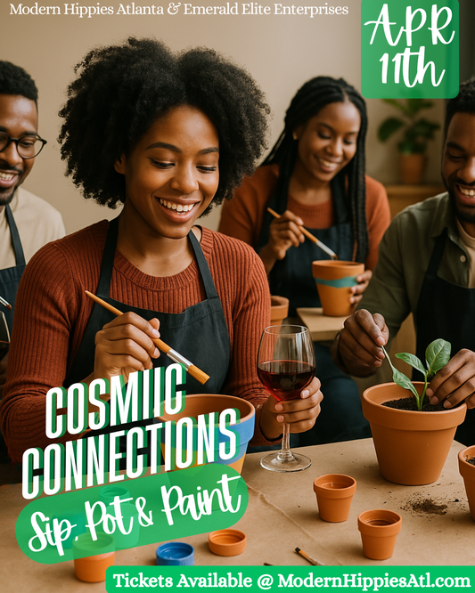 Cosmic Connections: Sip, Pot & Paint
