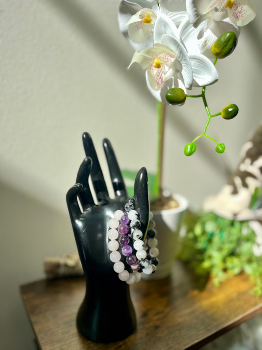 Crown Alignment – Crown Chakra Crystal Bracelet Set