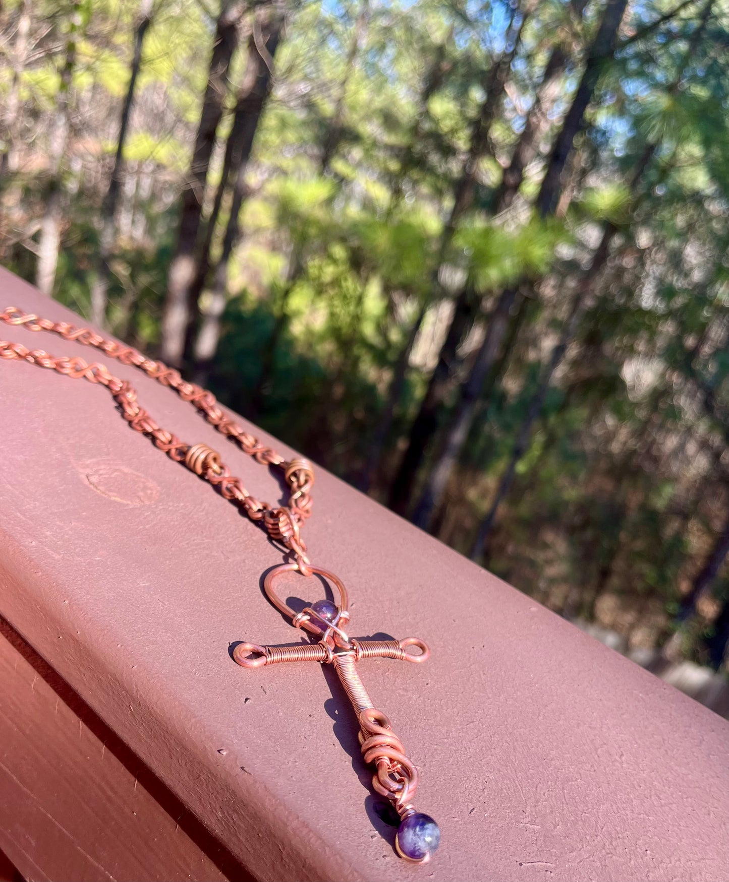 Ankh Necklace w/ Copper Chain @jasiahgotdastones