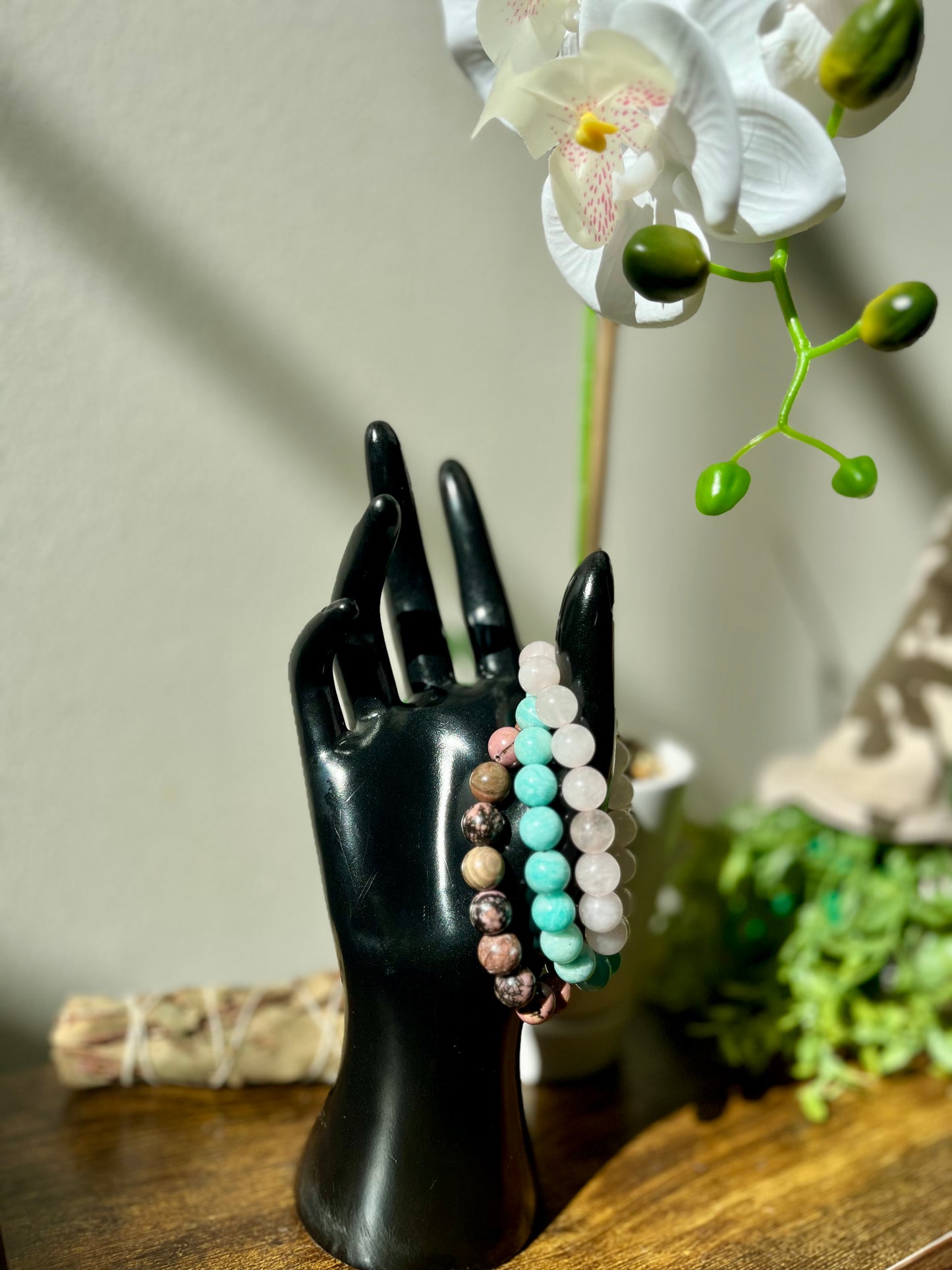 Heart Harmony – Heart Chakra Crystal Bracelet Set
