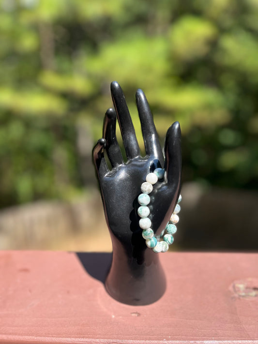 Moss Agate Crystal Bracelet