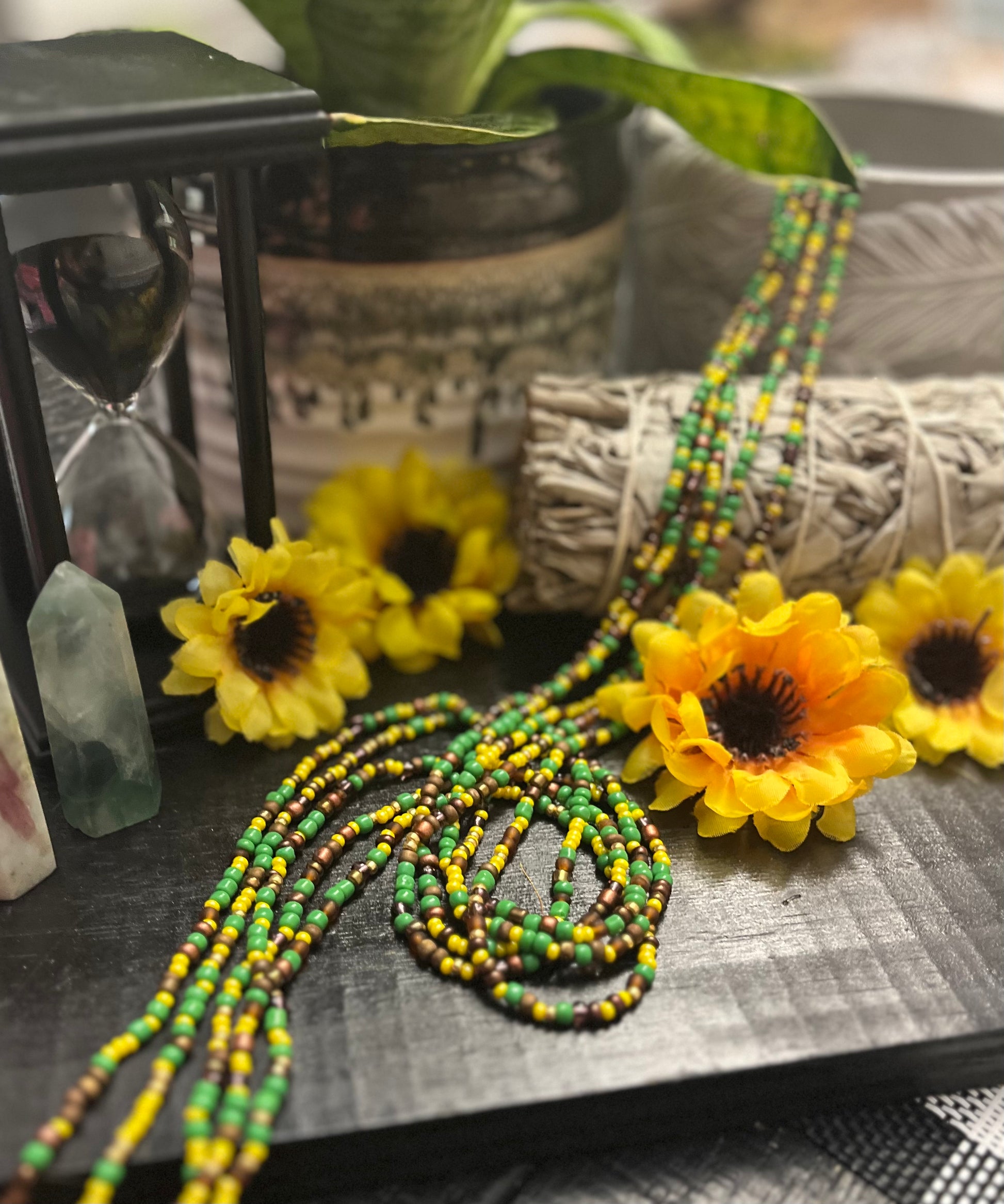 Sunflower Waistbeads Modern Hippies Atlanta